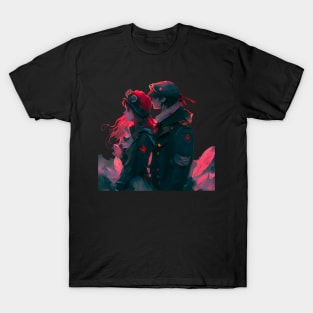 Anime Pilot Love Heart T-Shirt